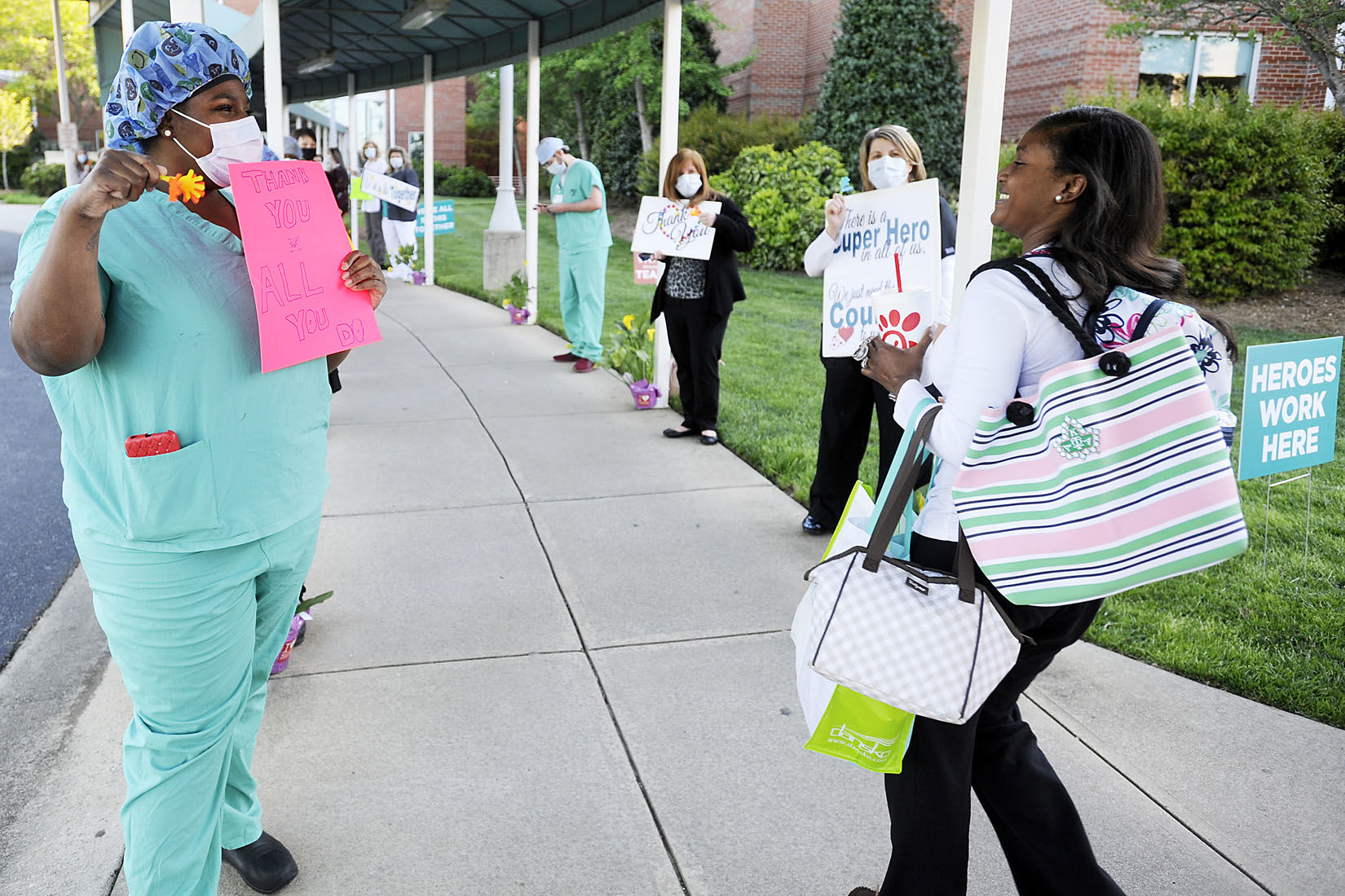 First Responders Salute Atrium Health Workers